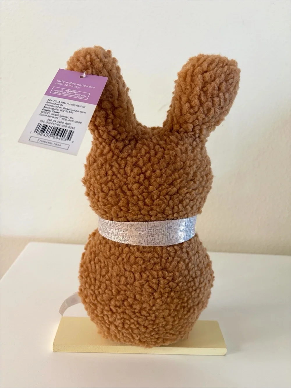 🆕 Target Spritz Plush Sherpa Decorative Bunnies (Brown and White)